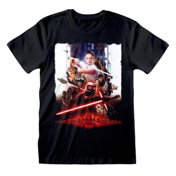Image of Star Wars IX - Poster Unisex Medium T-Shirt - Black