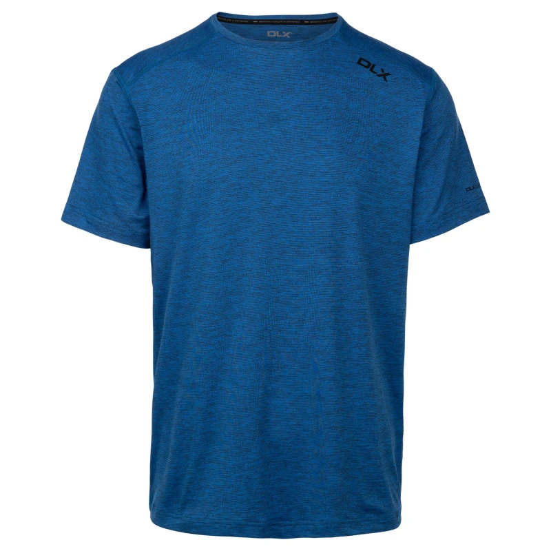 Image of Trespass Trespass Men Doyle DLX Marl T-Shirt in Blue Size: large Blue L Male 5063693783068