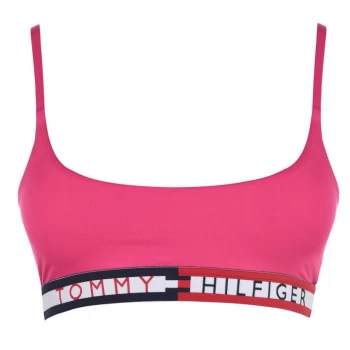 Image of Tommy Bodywear Tommy Hilfiger Band Bikini Top - 501 FUSCHIA PUR