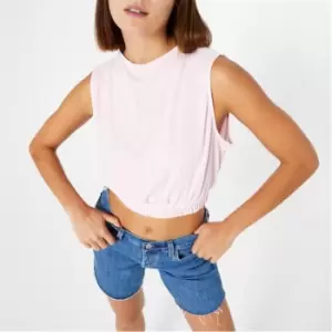 Image of I Saw It First Cropped Vest Top - Pink