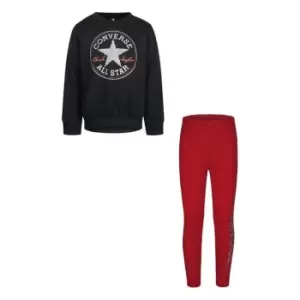 Image of Converse Top And Leggings Set Infant Girls - Red