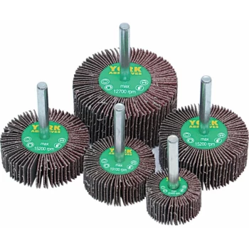 Image of 5 Piece Aluminium Oxide Flap Wheel Set - 6.0MM Shank - York
