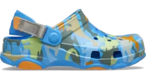 Image of Crocs All-Terrain Dino Camo Clogs Kids Ocean / Multi J1