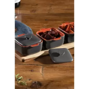Image of Hairy Bikers Serving Tray with Three Mini Square Casserole Dishes