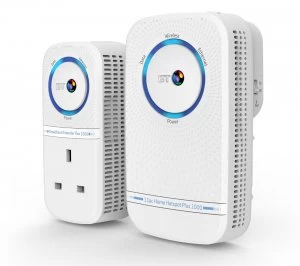 Image of BT Home Hotspot 1000 Wireless Powerline Adapter Kit Twin Pack