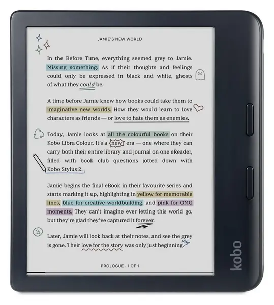 Image of Kobo Kobo Libra Colour 32GB WiFi E-Reader - Black