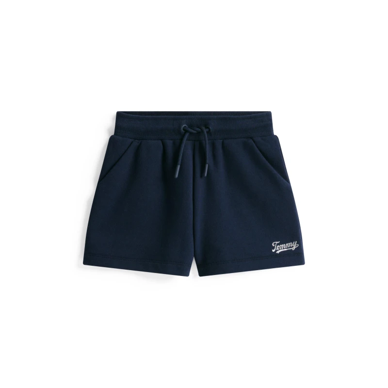 Image of Tommy Hilfiger Kids Fleece Jogger Shorts Night Navy C1G female 4Y