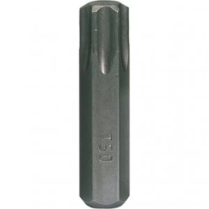 Image of Draper 8mm Hex Shank Impact Torx Screwdriver Bit T50 25mm Pack of 1