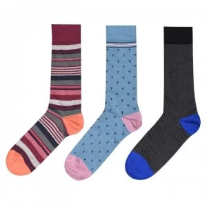 Image of Ted Baker Ted Sock FIV 3 Pack - ASSORTED