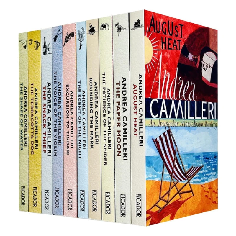 Image of Inspector Montalbano Mysteries 10 Book Set Andrea Camilleri Paperback Edition Deluxe Andrea Camilleri Books