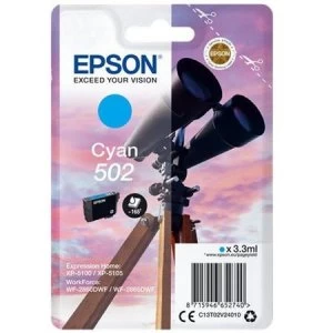 Image of Epson Binoculars 502 Cyan Ink Cartridge