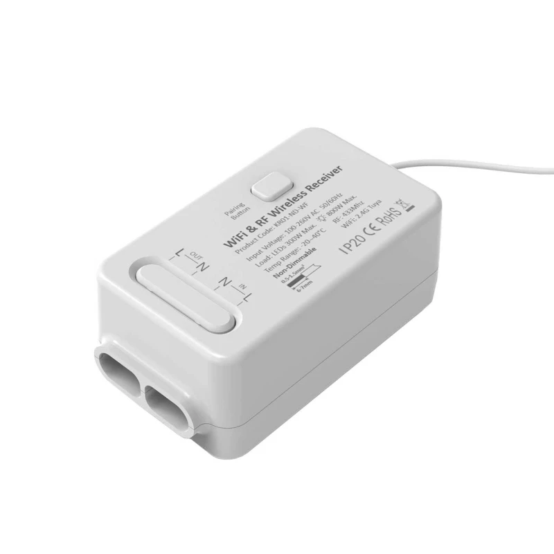 Image of Culina 1 Channel Smart RF & WiFi Kinetic Switch White