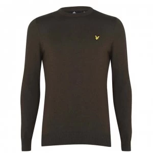 Image of Lyle and Scott Merino Knit Jumper Mens - Trek Green W123