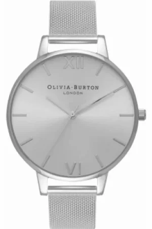 Image of Ladies Olivia Burton Big Dial Mesh Bracelet Watch OB16BD104