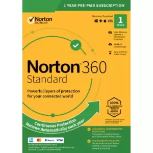 Image of Norton 360 Standard 10GB - 1 User 1 Device