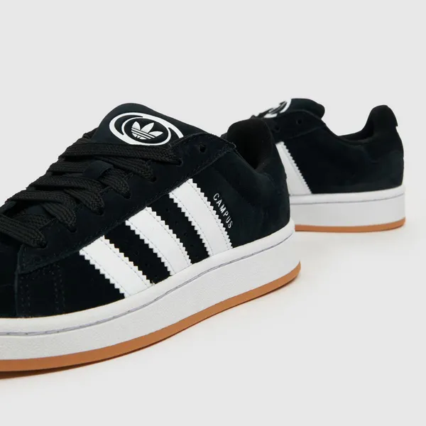 Image of adidas Black & white campus 00s Junior trainers Black & White UK 12 (EU 30½)
