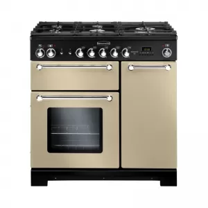 Image of Rangemaster KCH90NGFCRC 116760 KITCHENER 90cm Gas Range Cooker CreamChrome