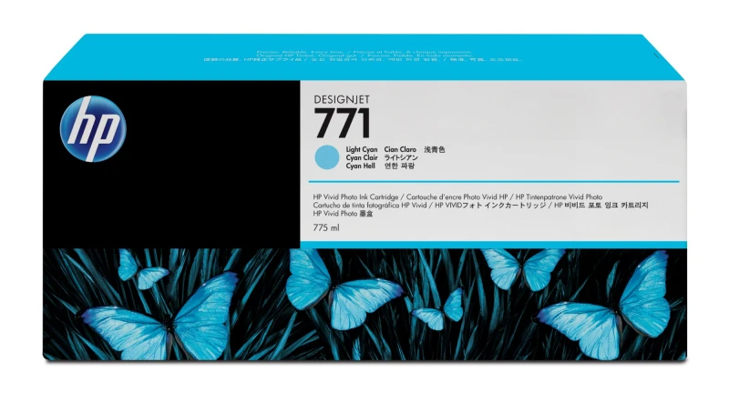 Image of HP CE042A/771 Ink cartridge light cyan 775ml for HP DesignJet Z 6200