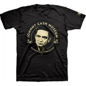 Image of Johnny Cash Museum 7 Mens Medium T-Shirt - Black