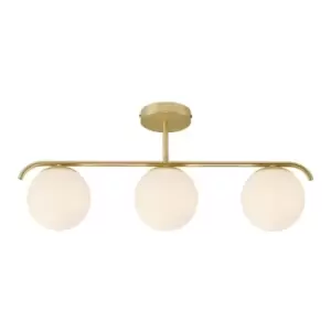 Image of Grant Globe Ceiling Light Brass, E14