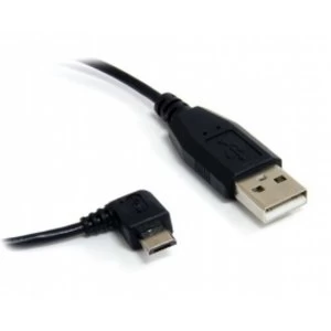 Image of Startech 1ft Micro USB Cable A to Right Angle Micro B