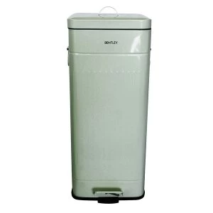 Image of Charles Bentley Retro Square 30L Pedal Bin - Green