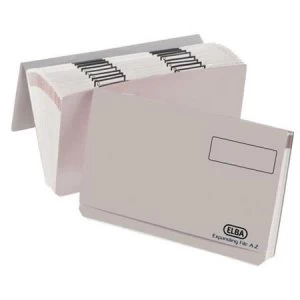 Image of Elba Foolscap Expanding File A-Z Sections Full Flap Buff Single