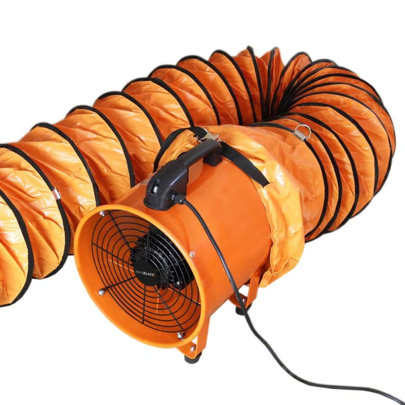 Image of MAXBLAST Monster Shop - Dust Extractor Ventilation Fan 300mm 110V Portable 12m Duct Hose 5055986136385