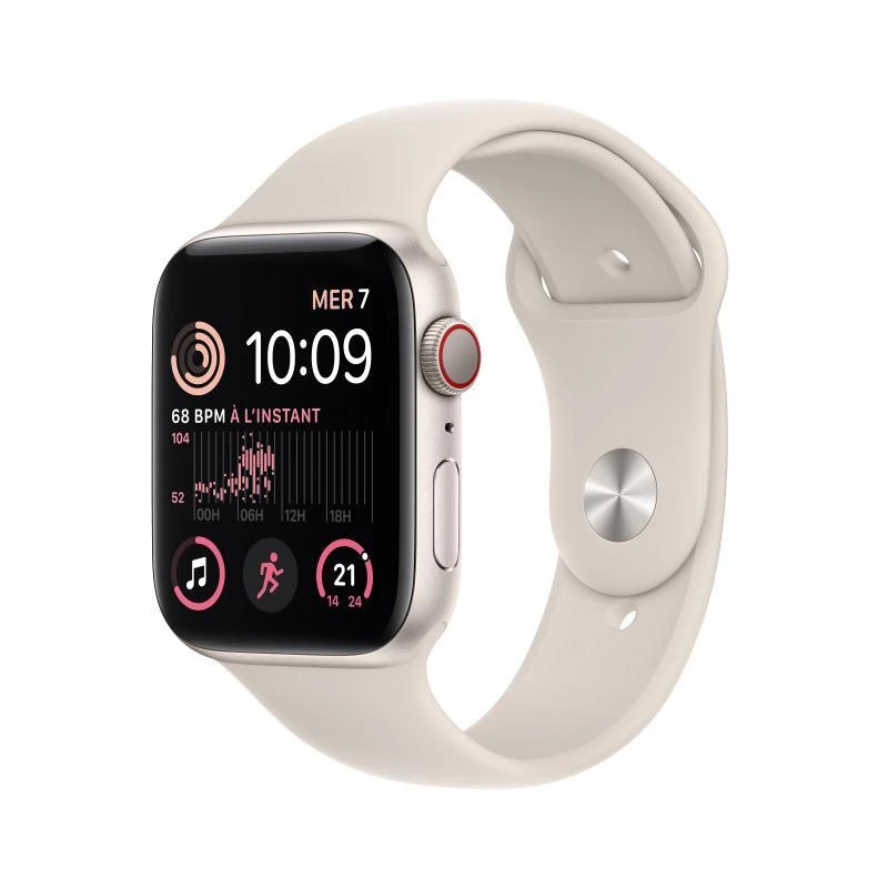 Image of Apple Apple Watch Series SE 2 (2022) GPS 40 mm - Aluminium Starlight - Sport band Starlight