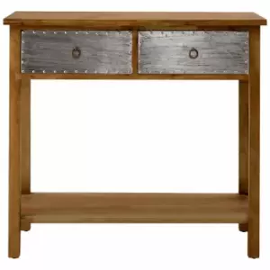 Image of Interiors By Ph Console Table Fir Wood Legs Aluminium Decoration
