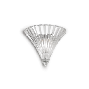 Image of Santa 1 Light Indoor Wall Uplighter Clear with Small Glass, E14