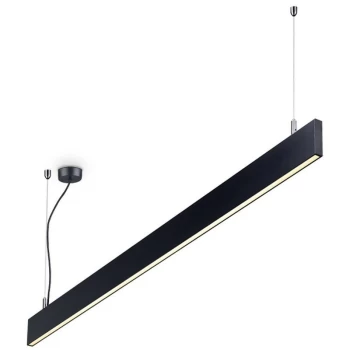Image of Ideal Lux LINUS - Integrated LED Indoor Linear Ceiling Pendant Lamp 1 Light White 3000K