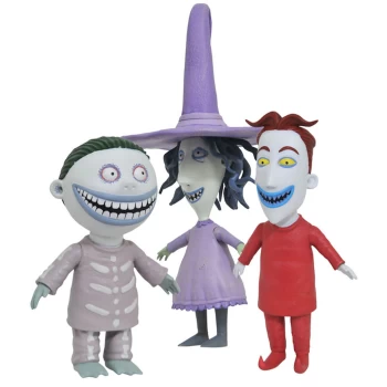 Image of Diamond Select The Nightmare Before Christmas Best Of Deluxe Action Figure - Lock, Shock, And Barrel
