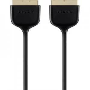 Image of Belkin SCART TV/receiver Cable [1x SCART plug - 1x SCART plug] 2m Black