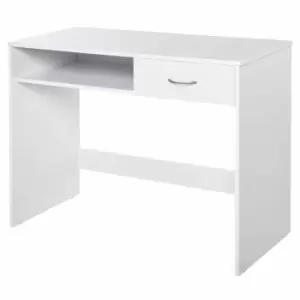 Image of Barat Computer Desk with Storage, white