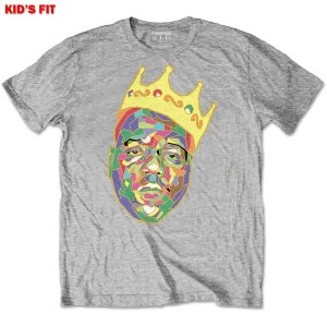 Image of Biggie Smalls - Crown Kids 3 - 4 Years T-Shirt - Grey