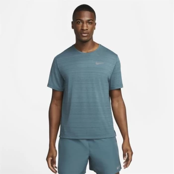 Image of Nike DriFit Miler Running Top Mens - Green
