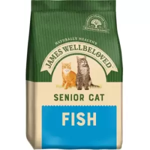 Image of James Wellbeloved Senior 7+ Cat Fish Cat Food 1.5kg