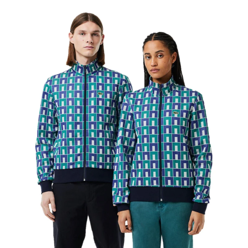 Image of Lacoste Mens Crew Sweatshirt Mascarpone/Sloe male 2XS