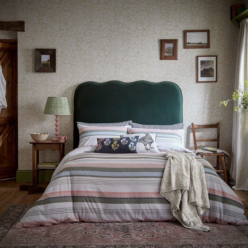 Image of Joules Bohemian Stripe Duvet Cover Set Multi Multi unisex Single