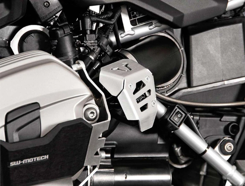 Image of SW-Motech Potentiometer guard - Silver. BMW R 1200 GS (08-12) / R nineT (14-).