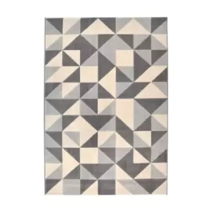 Image of Homemaker Creation Geometric Rug Grey 080X150Cm