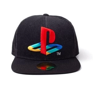 Image of Sony - Logo Denim Unisex Snapback Cap - Black