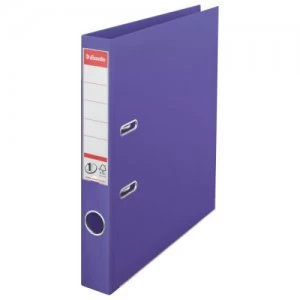Image of Esselte No. 1 Power Lever Arch File A4 PP 50mm Violet PK10
