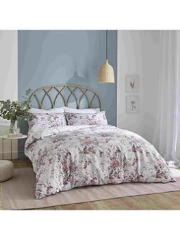 Image of Catherine Lansfield Dried Flowers Duvet Set - Sb