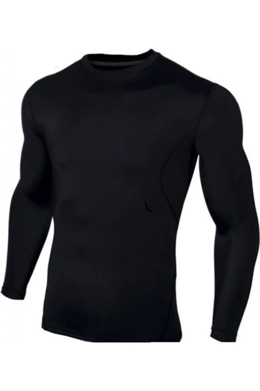 Image of Carta Sport Carta Sport Men Long-Sleeved Base Layer Top in Black Size: X-Large Black XL Male 5063107208118