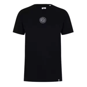 Image of Pretty Green Layland Embroidered T Shirt - Black