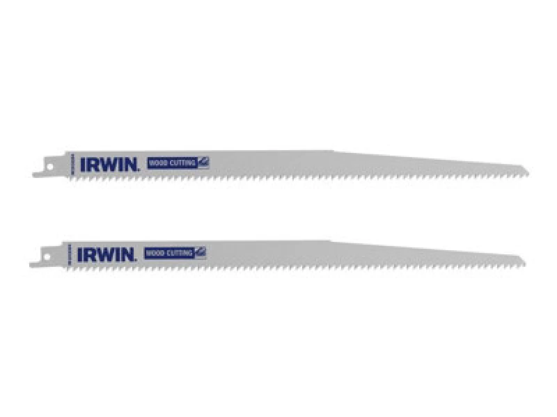 Image of Irwin IW1016304 Sabre Saw Blade Coarse Wood Cutting 305mm Pack of 2 IW1016304