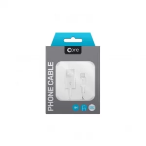 Image of Core Lightning Cable in Case 1M White Fast Charge