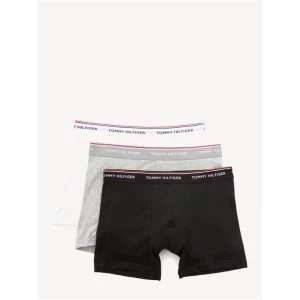 Image of Tommy Bodywear 3 Pack Boxers - Wht/Gry/Blk